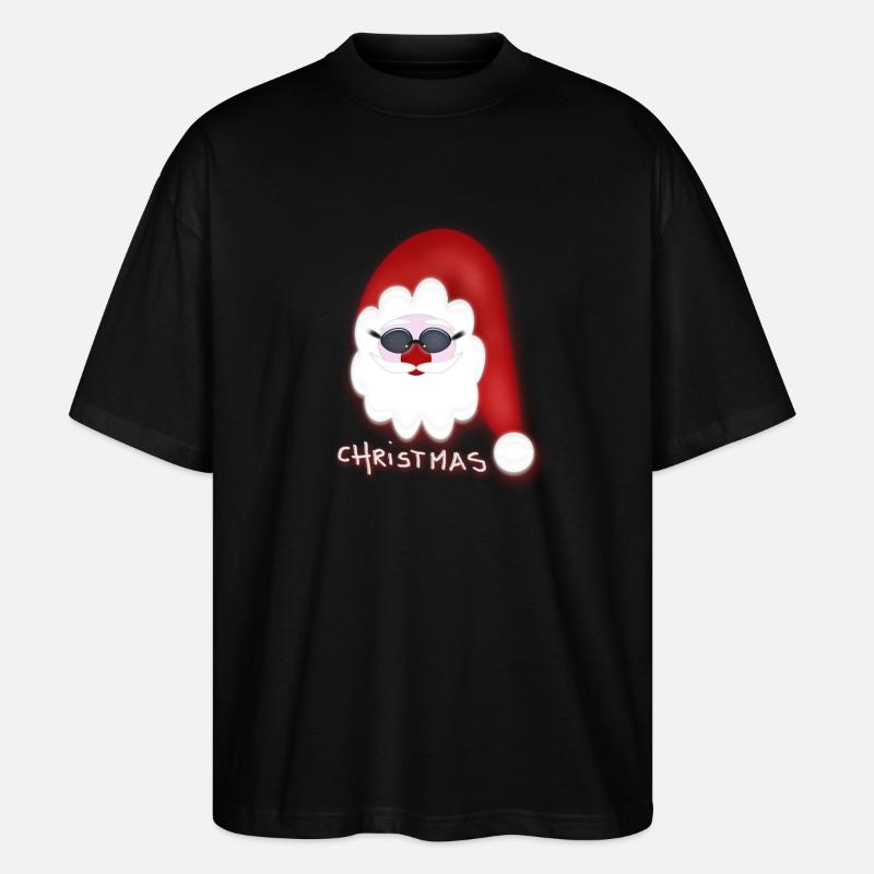 Christmas - cooler Weihnachtsmann - Stanley/Stella Oversized Unisex Bio T-Shirt Blaster 2.0 - Schwarz