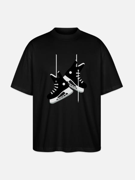 hockey skates - Stanley/Stella Oversized Unisex Organic T-shirt Blaster 2.0 - black