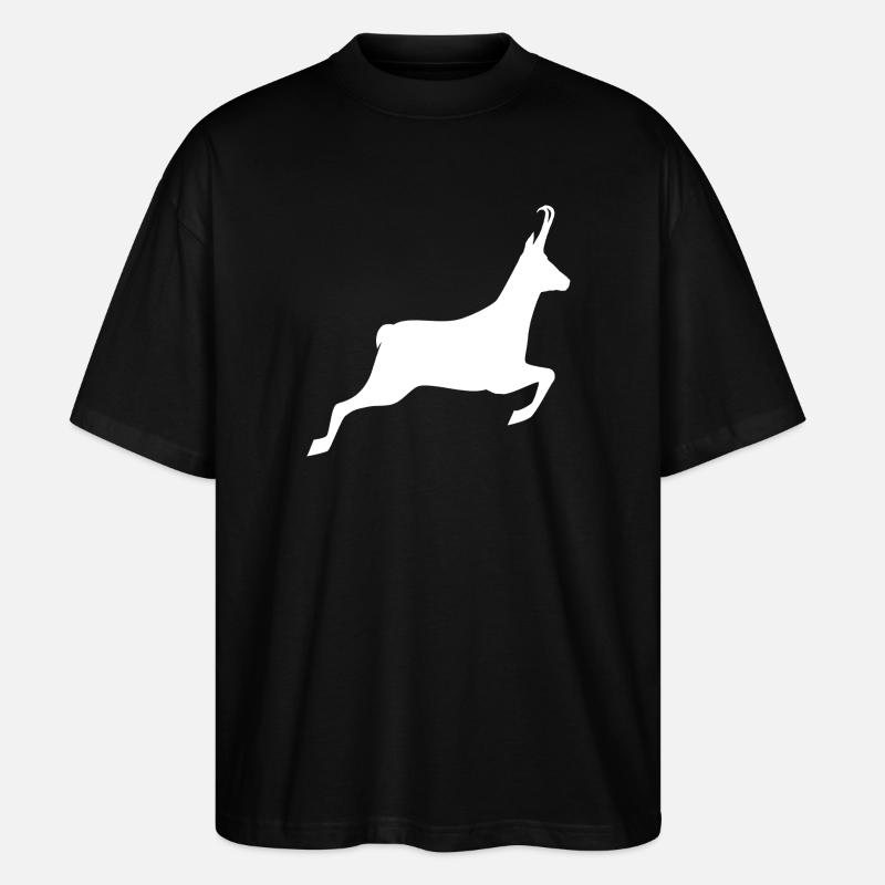 Anpassbares Jagd-T-Shirt - -Muster - Stanley/Stella Oversized Unisex Bio T-Shirt Blaster 2.0 - Schwarz