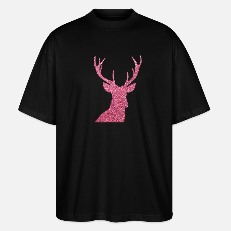 Hirsch - Stanley/Stella Oversized Unisex Bio T-Shirt Blaster 2.0 - Schwarz