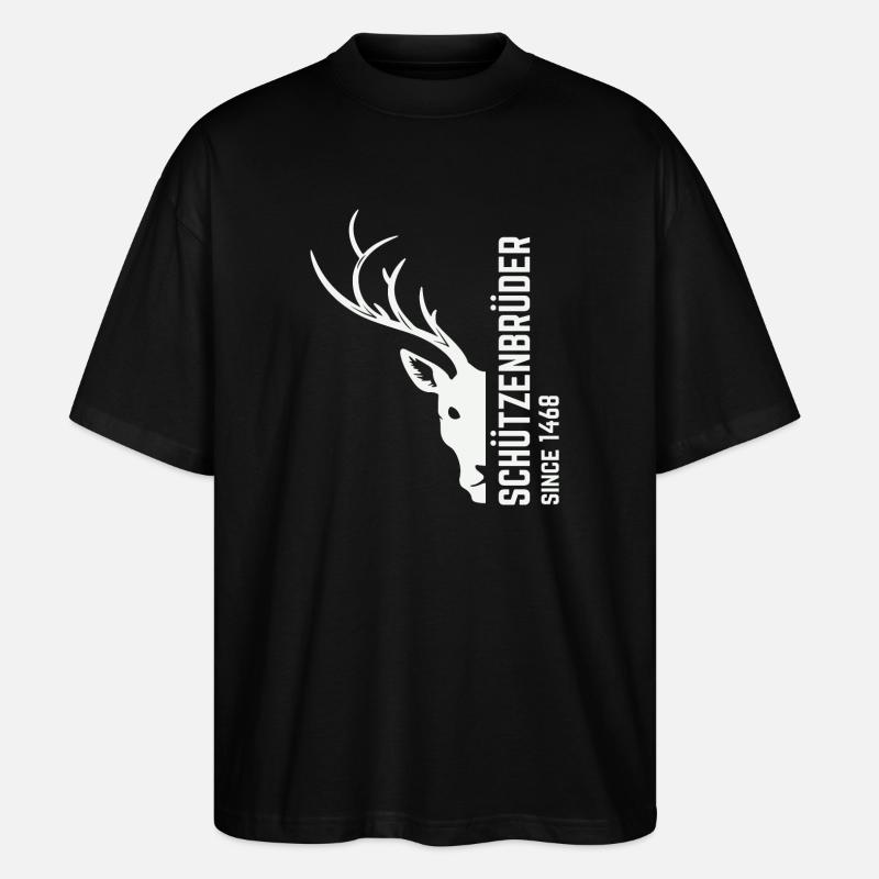 Schützen - Stanley/Stella Oversized Unisex Bio T-Shirt Blaster 2.0 - Schwarz
