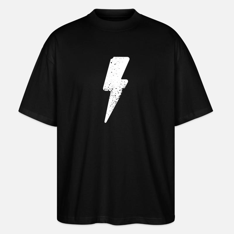 blitz symbol zorn - Stanley/Stella Oversized Unisex Bio T-Shirt Blaster 2.0 - Schwarz