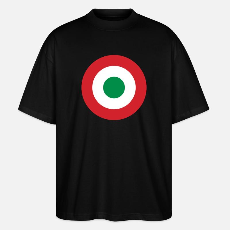 Coccarda Italien - Stanley/Stella Oversized Unisex Bio T-Shirt Blaster 2.0 - Schwarz