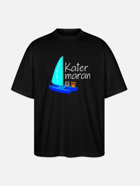 Katamaran - Stanley/Stella Oversized Unisex Bio T-Shirt Blaster 2.0 - Schwarz