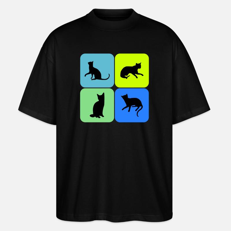 chat chat chat, cadeau - T-shirt bio Blaster 2.0 coupe oversize Stanley/Stella Unisexe - noir