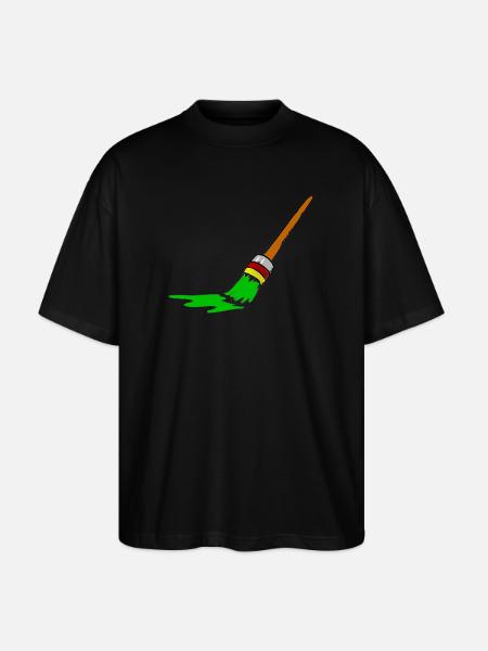 Urban Graffiti Brush Design - Stanley/Stella Oversized Unisex Organic T-shirt Blaster 2.0 - black