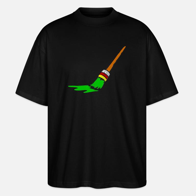 Urban Graffiti Pinsel Design - Stanley/Stella Oversized Unisex Bio T-Shirt Blaster 2.0 - Schwarz