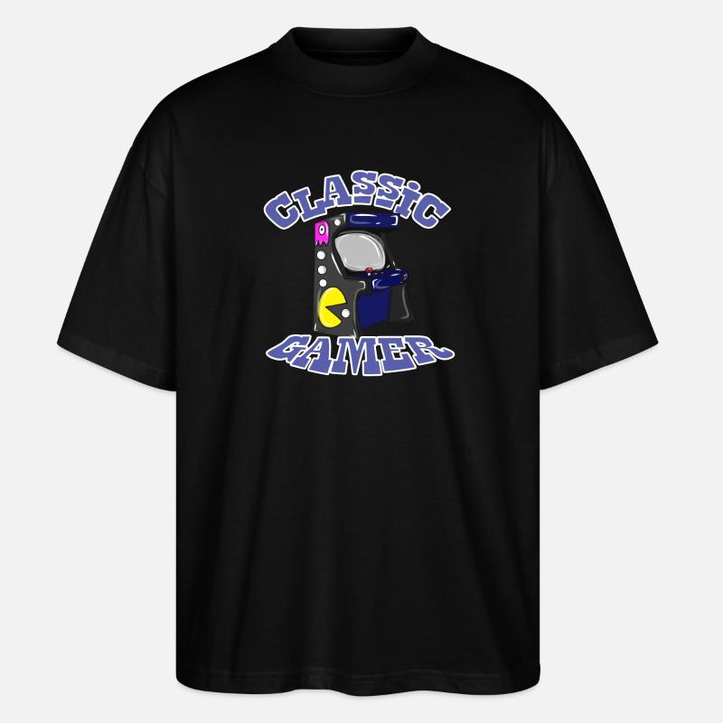 Game Zocken Geschenk - Stanley/Stella Oversized Unisex Bio T-Shirt Blaster 2.0 - Schwarz