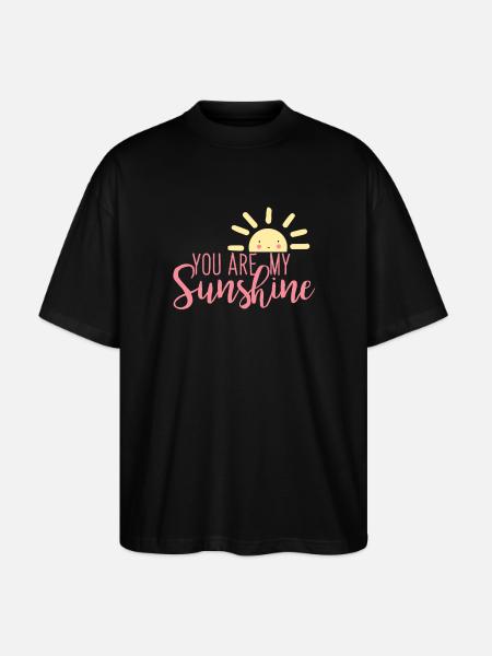 Du er mit solskin - Stanley/Stella Oversize Unisex Øko T-shirt Blaster 2.0 - sort