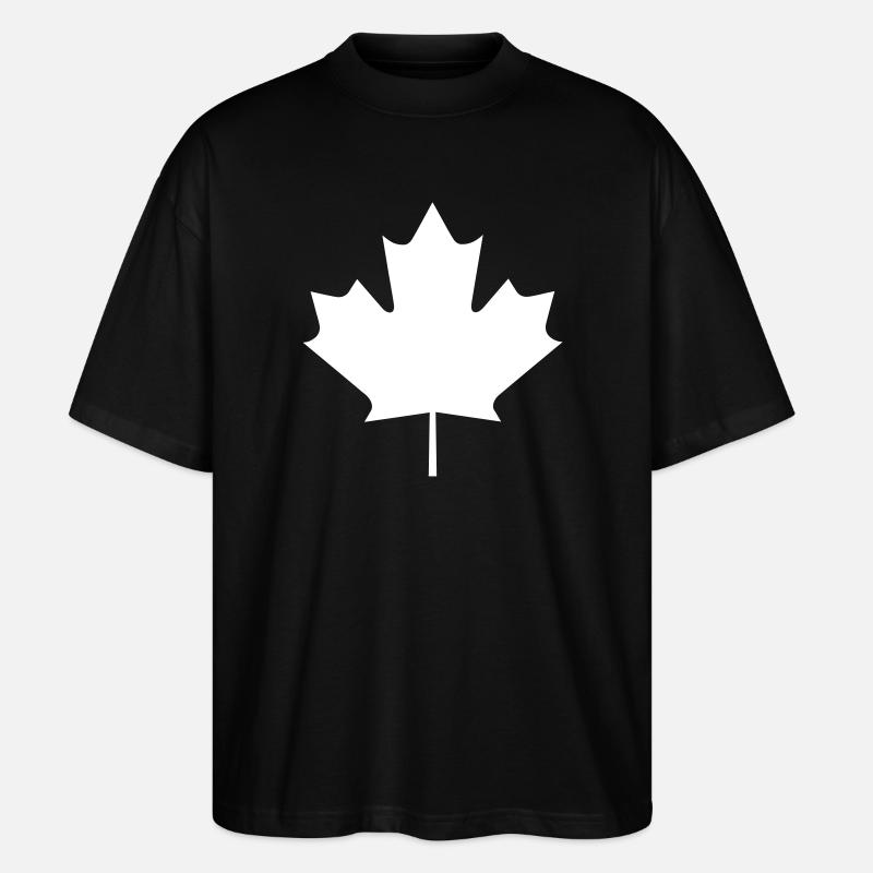 A maple leaf - Stanley/Stella Oversized Unisex Organic T-shirt Blaster 2.0 - black