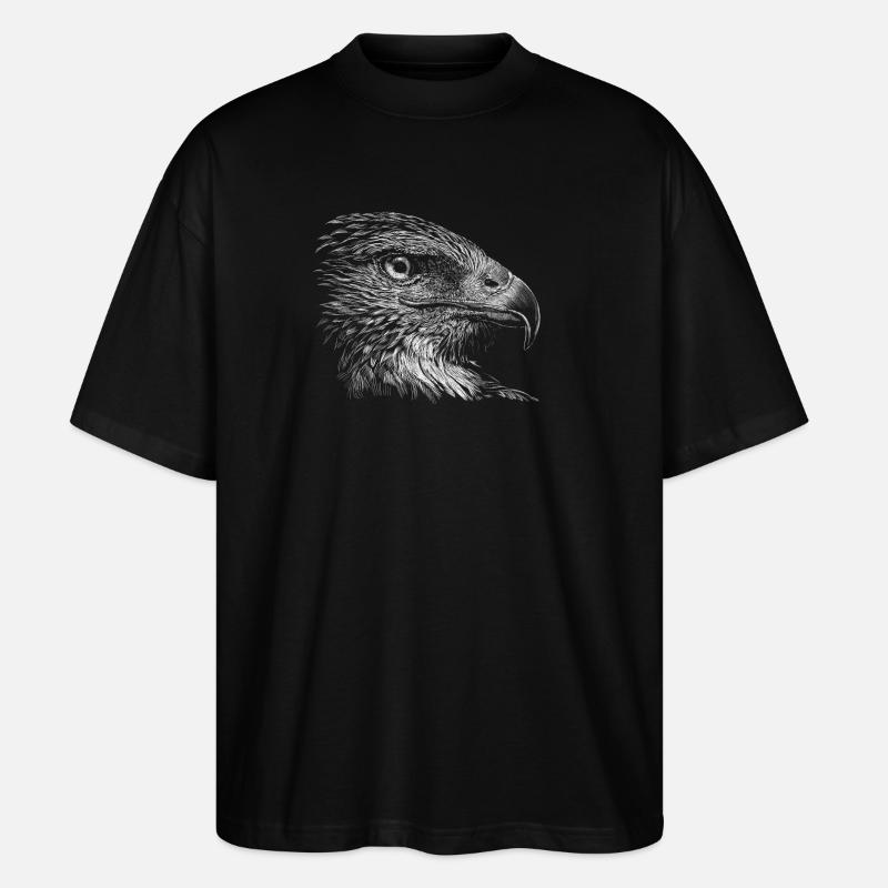 Adler - Stanley/Stella Oversized Unisex Bio T-Shirt Blaster 2.0 - Schwarz
