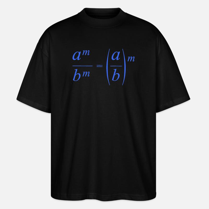 mathematik rechnen - Stanley/Stella Oversized Unisex Bio T-Shirt Blaster 2.0 - Schwarz