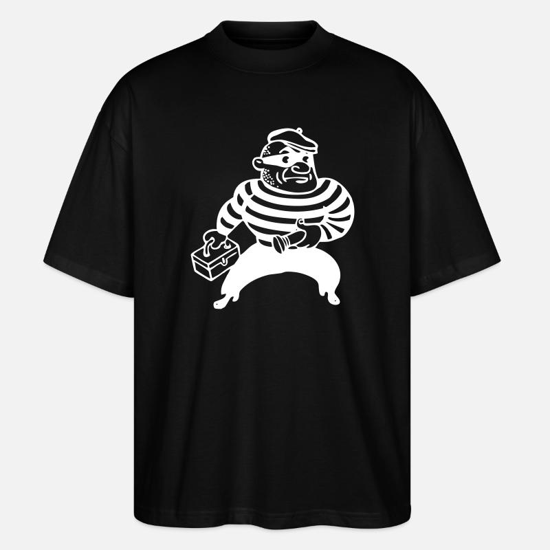 Bankräuber Panzerknacker - Stanley/Stella Oversized Unisex Bio T-Shirt Blaster 2.0 - Schwarz
