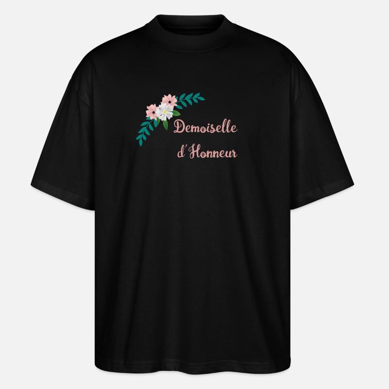 Brautjungfer - Bukolische Sammlung - Stanley/Stella Oversized Unisex Bio T-Shirt Blaster 2.0 - Schwarz