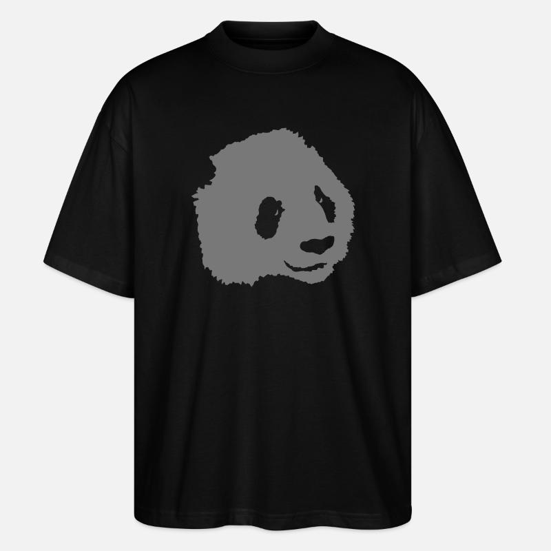 Panda - Stanley/Stella Oversized Unisex Bio T-Shirt Blaster 2.0 - Schwarz