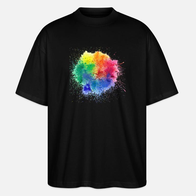 Pop der Farbgestaltung - Stanley/Stella Oversized Unisex Bio T-Shirt Blaster 2.0 - Schwarz