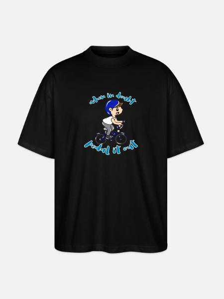 Bicycle Sports - Stanley/Stella Oversized Unisex Organic T-shirt Blaster 2.0 - black