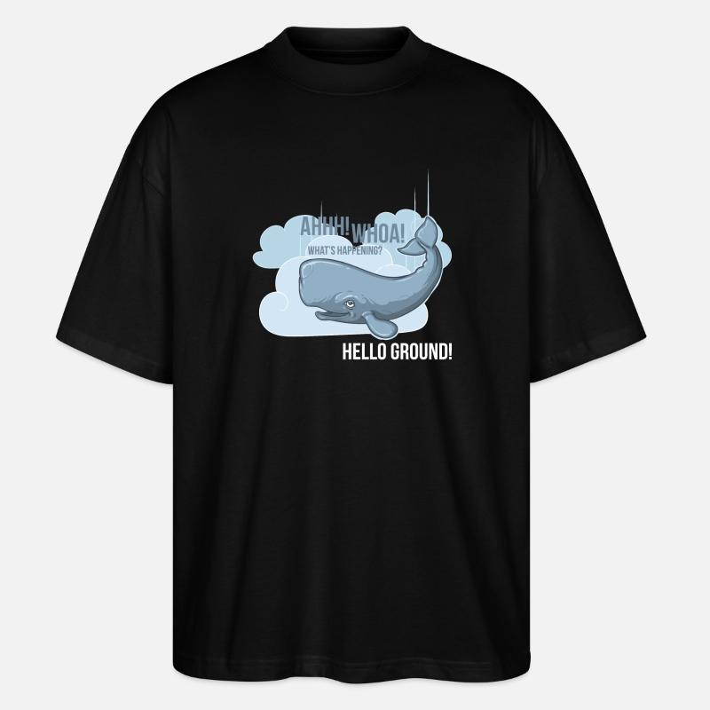 Hello Ground! - Stanley/Stella Oversized Unisex Bio T-Shirt Blaster 2.0 - Schwarz