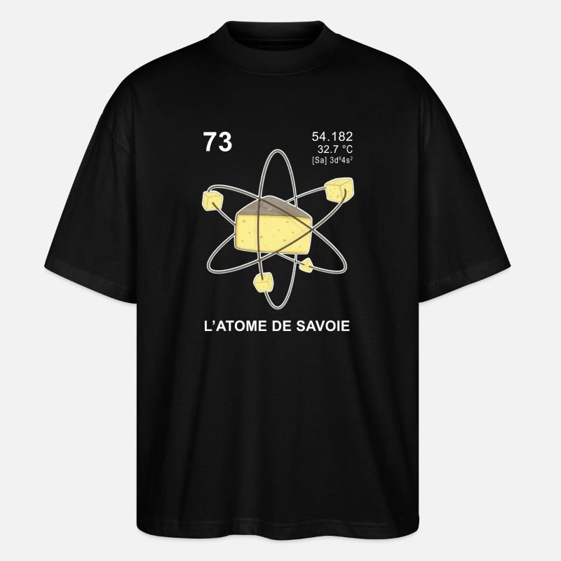 L'atome de Savoie - T-shirt bio Blaster 2.0 coupe oversize Stanley/Stella Unisexe - noir