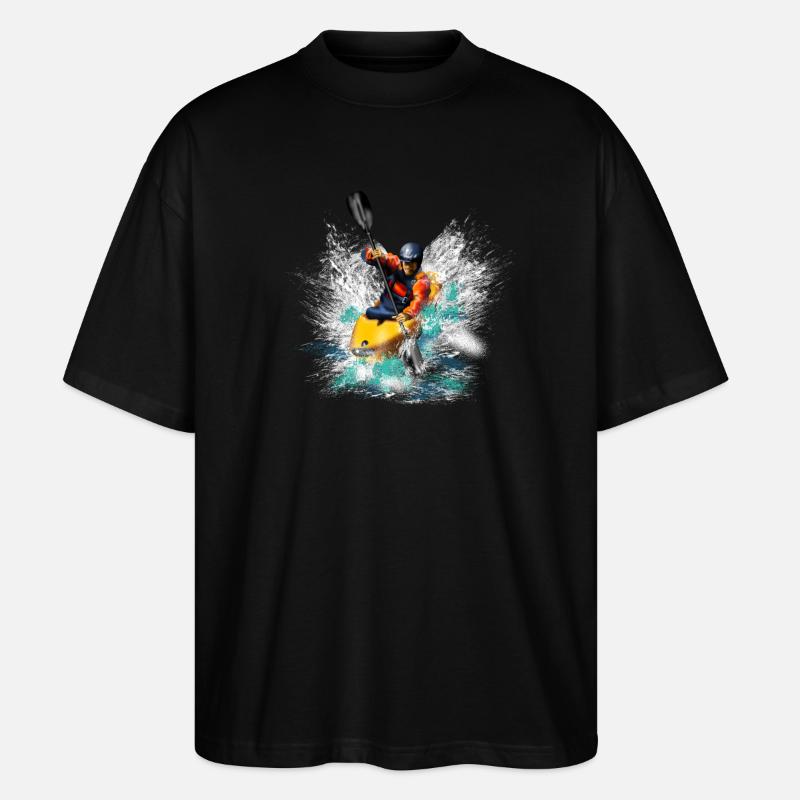 Kayaking - Stanley/Stella Oversized Unisex Bio T-Shirt Blaster 2.0 - Schwarz
