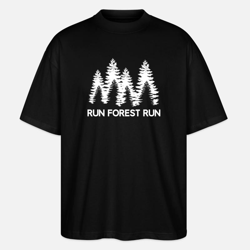 Run Forest Run - T-shirt bio Blaster 2.0 coupe oversize Stanley/Stella Unisexe - noir