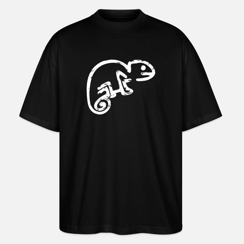 chameleon kreide - Stanley/Stella Oversized Unisex Bio T-Shirt Blaster 2.0 - Schwarz