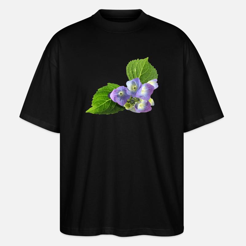 veilchen blume blüte natur - Stanley/Stella Oversized Unisex Bio T-Shirt Blaster 2.0 - Schwarz