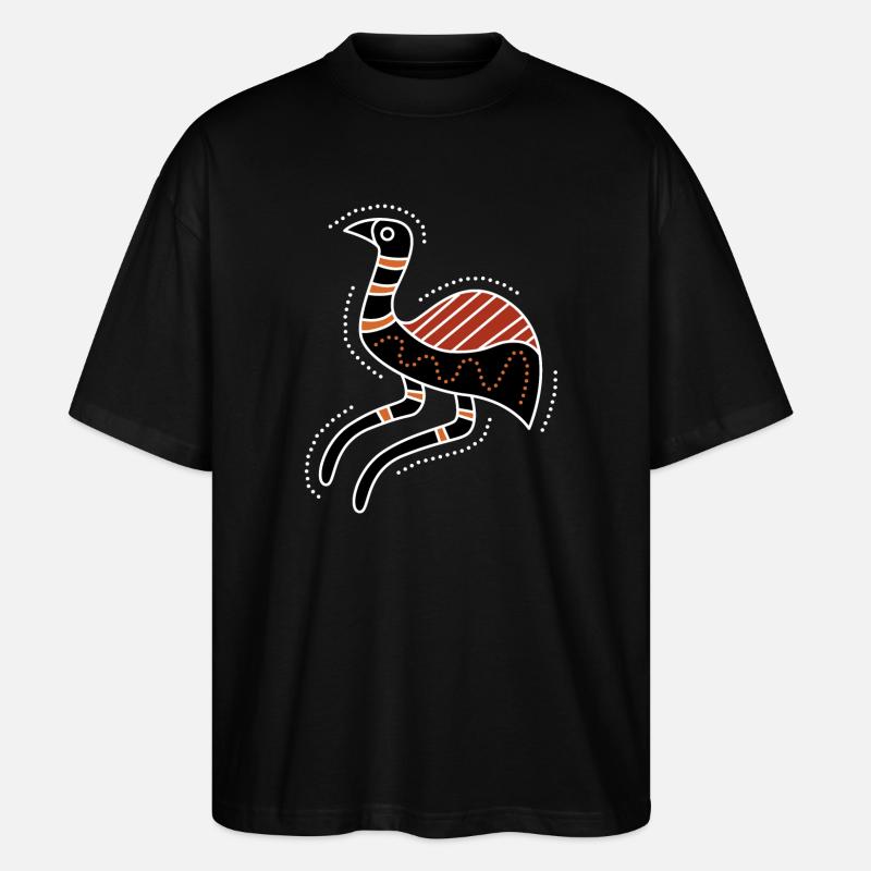 emu - T-shirt bio Blaster 2.0 coupe oversize Stanley/Stella Unisexe - noir