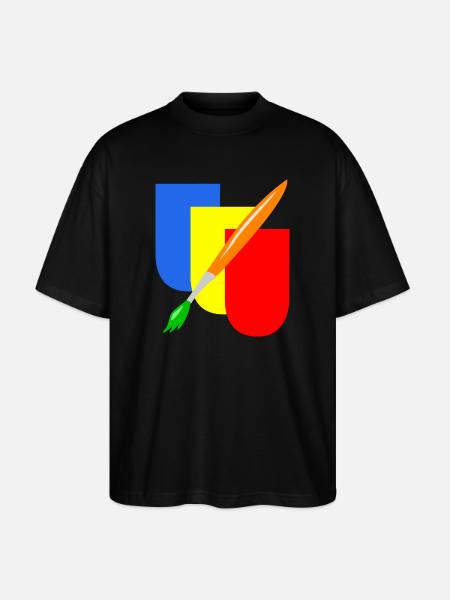 maler wappen handwerk - Stanley/Stella Oversized Unisex Bio T-Shirt Blaster 2.0 - Schwarz