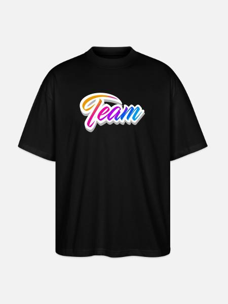 équipe - T-shirt bio Blaster 2.0 coupe oversize Stanley/Stella Unisexe - noir