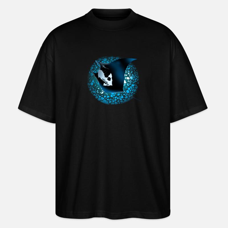 Manta - Stanley/Stella Oversized Unisex Bio T-Shirt Blaster 2.0 - Schwarz