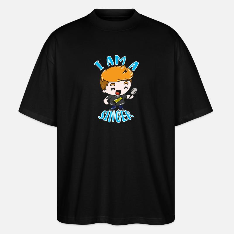 Sänger - Stanley/Stella Oversized Unisex Bio T-Shirt Blaster 2.0 - Schwarz