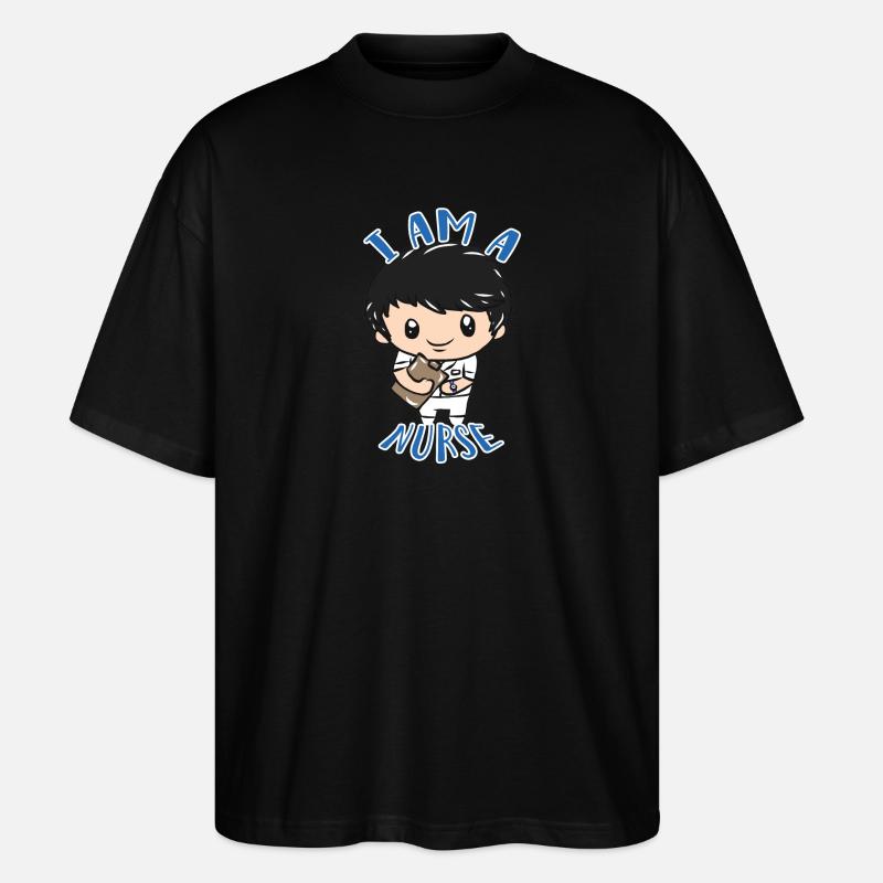 Krankenpfleger - Stanley/Stella Oversized Unisex Bio T-Shirt Blaster 2.0 - Schwarz