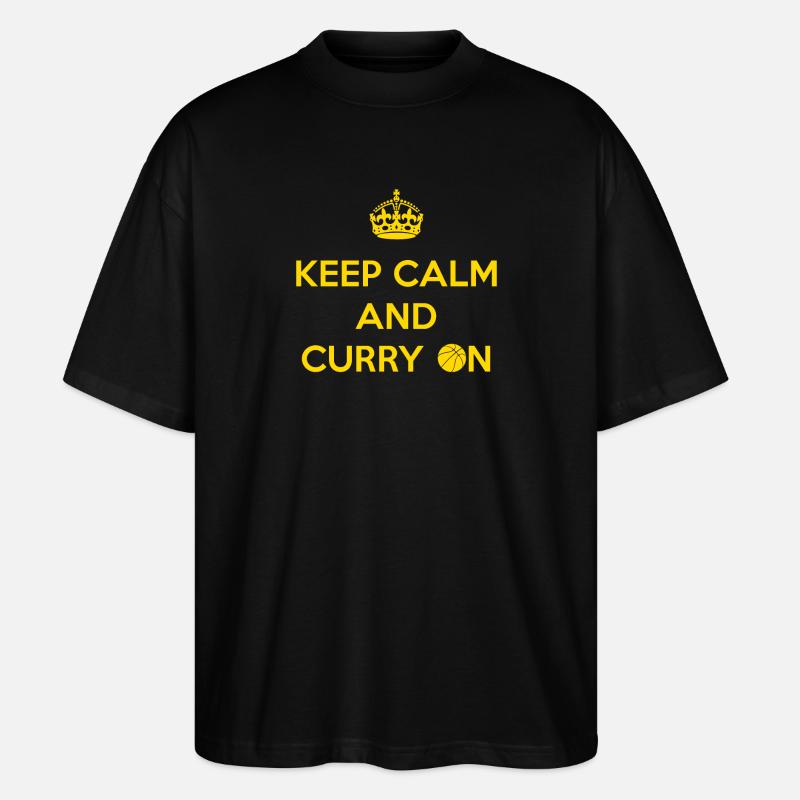Keep Calm and Curry On - Stanley/Stella Oversized Unisex Organic T-shirt Blaster 2.0 - black