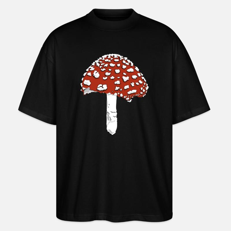 Toadstool toadstool amanita - Stanley/Stella Oversized Unisex Organic T-shirt Blaster 2.0 - black