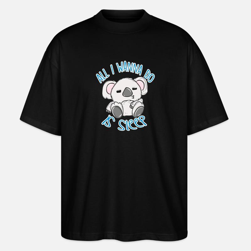 Koala - Stanley/Stella Oversized Unisex Bio T-Shirt Blaster 2.0 - Schwarz