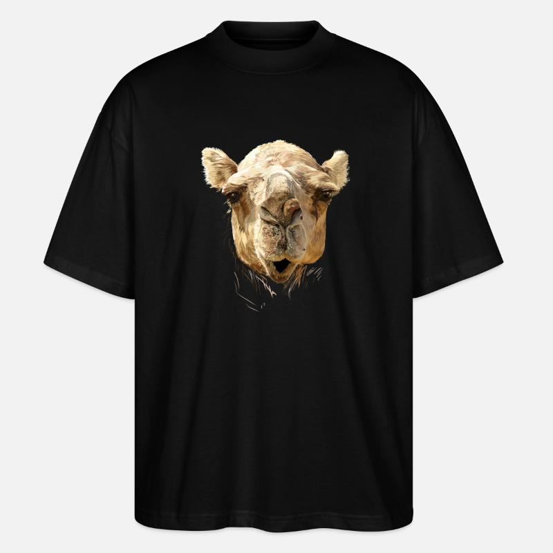 Camel - T-shirt bio Blaster 2.0 coupe oversize Stanley/Stella Unisexe - noir