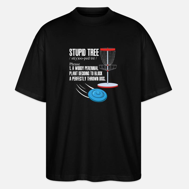 Disc Golf - Stanley/Stella Oversized Unisex Bio T-Shirt Blaster 2.0 - Schwarz