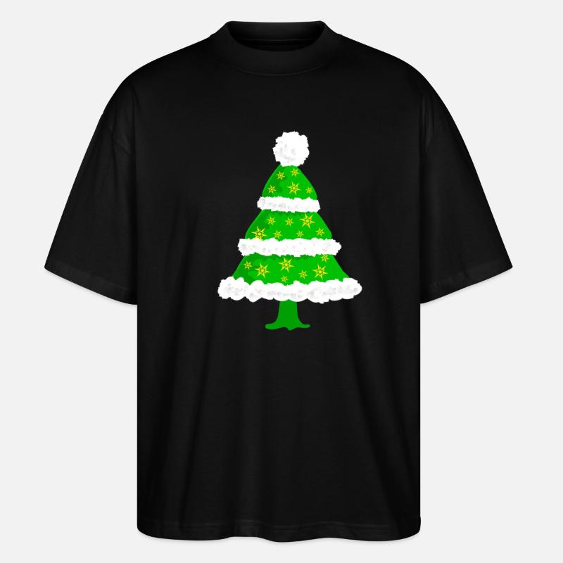 Sapin de Noël - T-shirt bio Blaster 2.0 coupe oversize Stanley/Stella Unisexe - noir