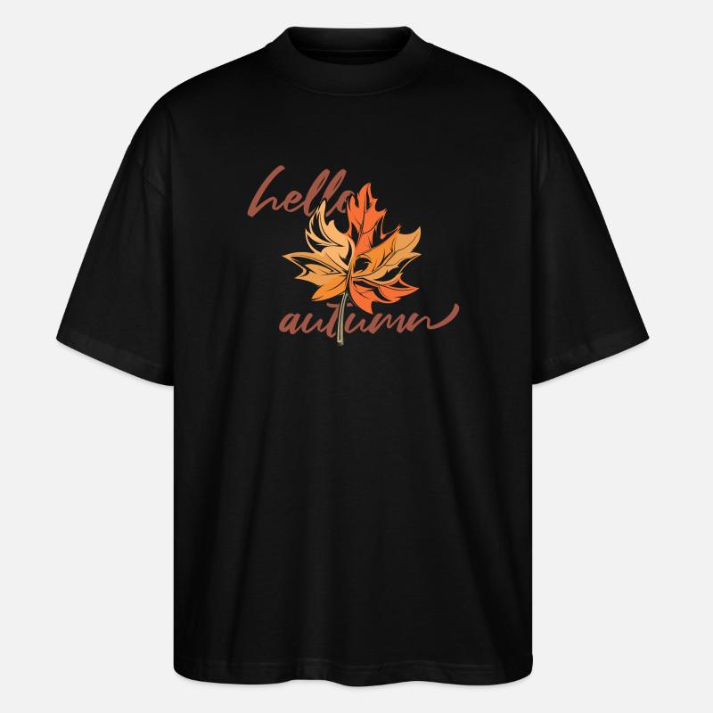 Maple leaf Mapleleaf Automne Automne - T-shirt bio Blaster 2.0 coupe oversize Stanley/Stella Unisexe - noir