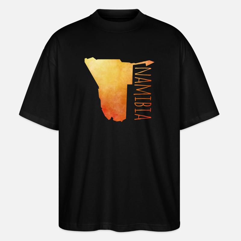 Namibia - Stanley/Stella Oversized Unisex Bio T-Shirt Blaster 2.0 - Schwarz