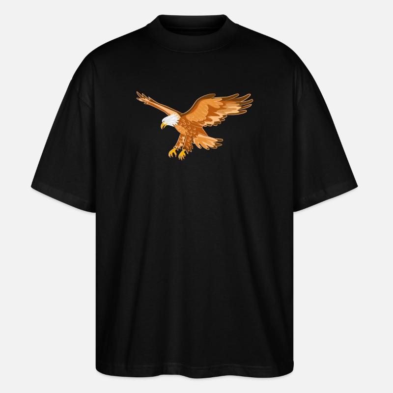 Adler Greifvogel - Stanley/Stella Oversized Unisex Bio T-Shirt Blaster 2.0 - Schwarz