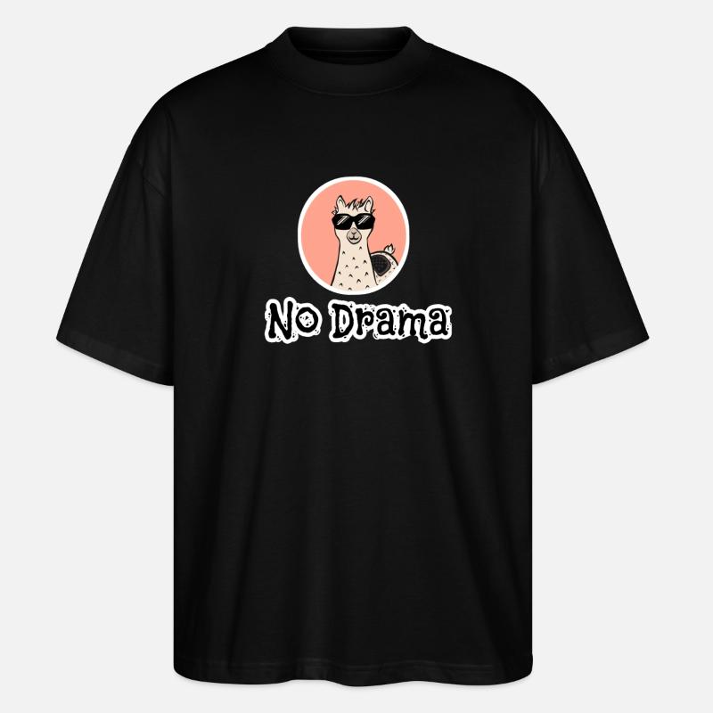 PAS DE DRAME LAMA - T-shirt bio Blaster 2.0 coupe oversize Stanley/Stella Unisexe - noir