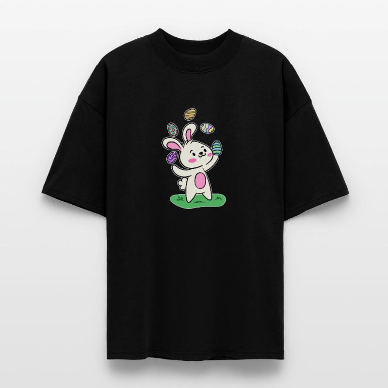 Easter bunny Easter bunny Easter eggs Happy Easter Stanley/Stella Oversized Unisex Organic T-shirt Blaster 2.0