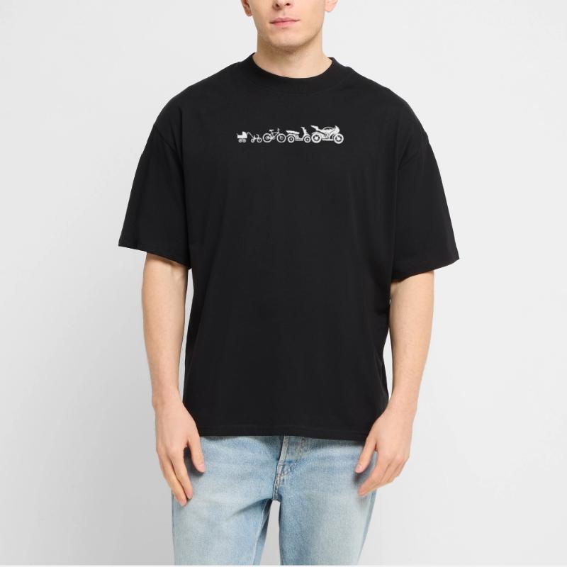 Motorcycle Evolution Motorcycles Development Funny T-shirt bio Blaster 2.0 coupe oversize Stanley/Stella Unisexe