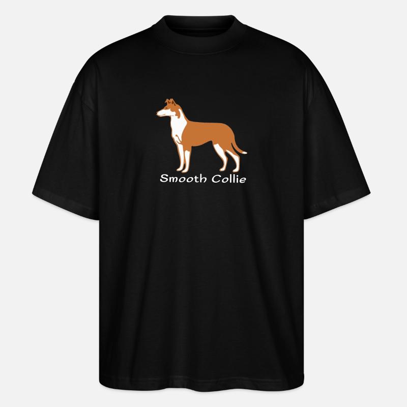 Kurzhaarcollie sable - Stanley/Stella Oversized Unisex Bio T-Shirt Blaster 2.0 - Schwarz