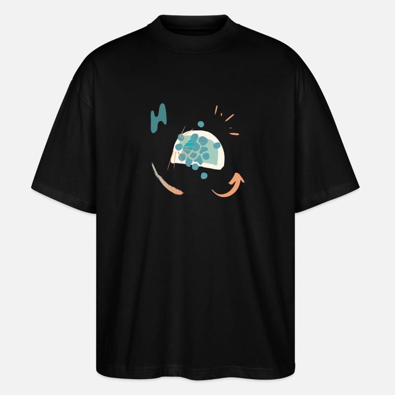 Lässiges Design mit Farbverlauf - Stanley/Stella Oversized Unisex Bio T-Shirt Blaster 2.0 - Schwarz
