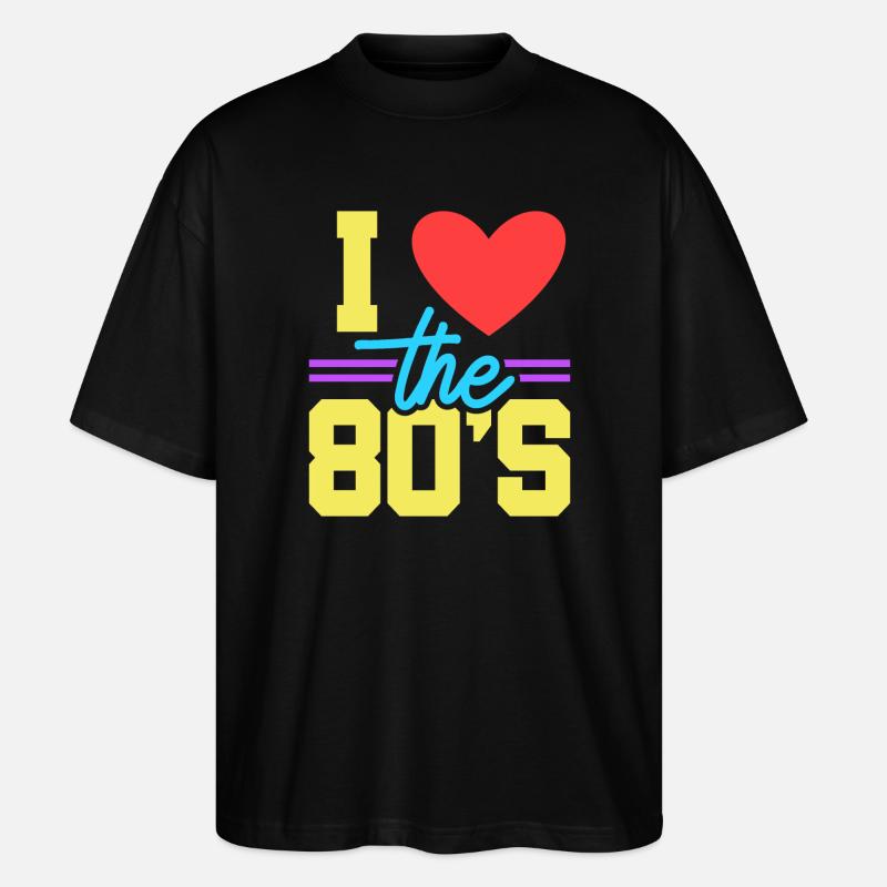 80 - T-shirt bio Blaster 2.0 coupe oversize Stanley/Stella Unisexe - noir