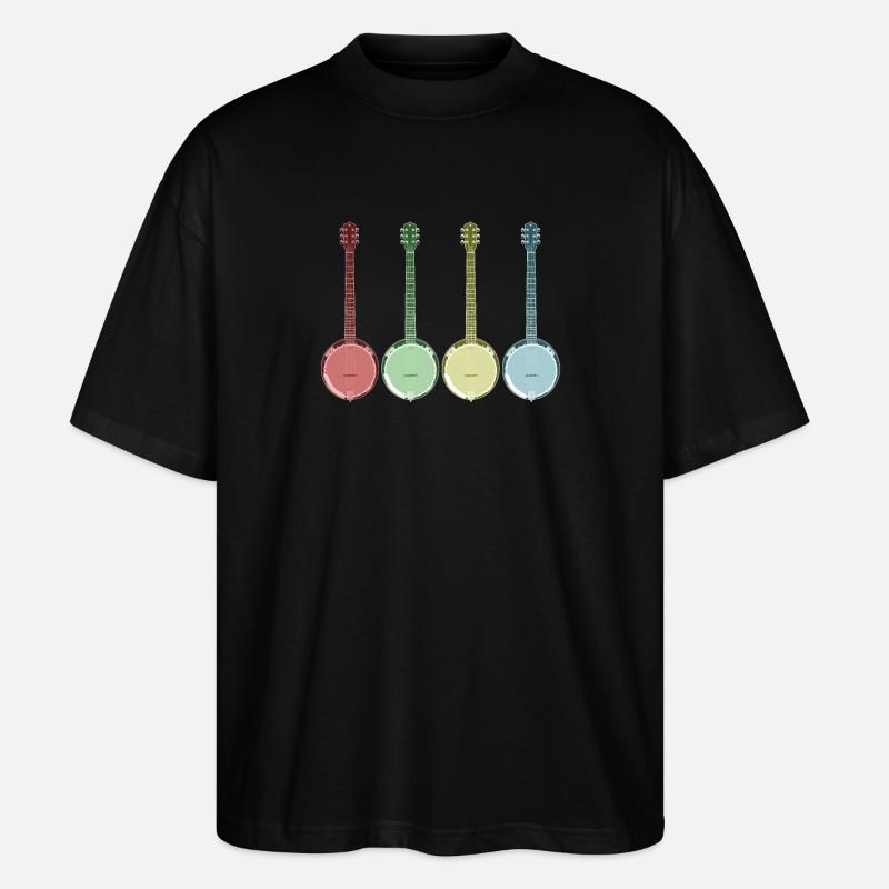 Banjo - Stanley/Stella Oversized Unisex Bio T-Shirt Blaster 2.0 - Schwarz