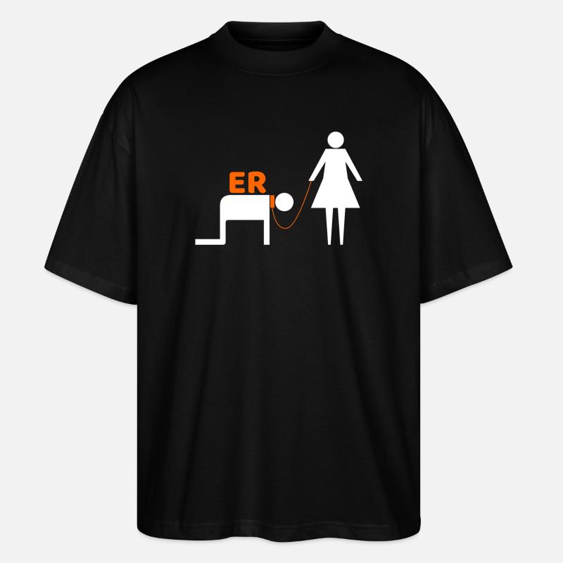 Nuit de poule - T-shirt bio Blaster 2.0 coupe oversize Stanley/Stella Unisexe - noir